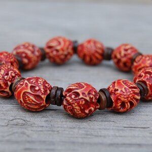 Dragon Bracelet,Dragon Balls Beads,Round Dragon Bracelet,Men"s Bracelet